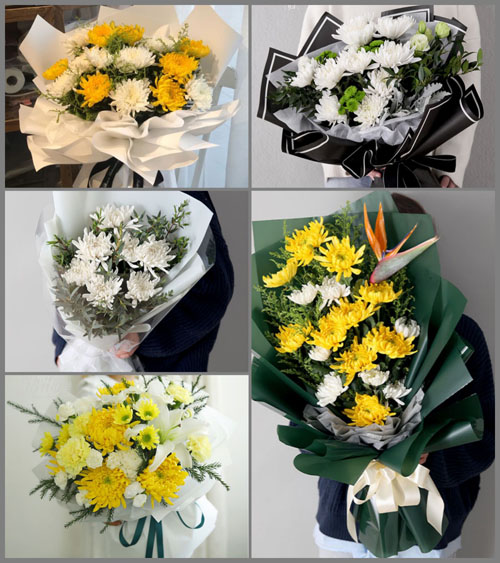 山东莱芜莱城区牛泉镇西泉河村白事花束代送